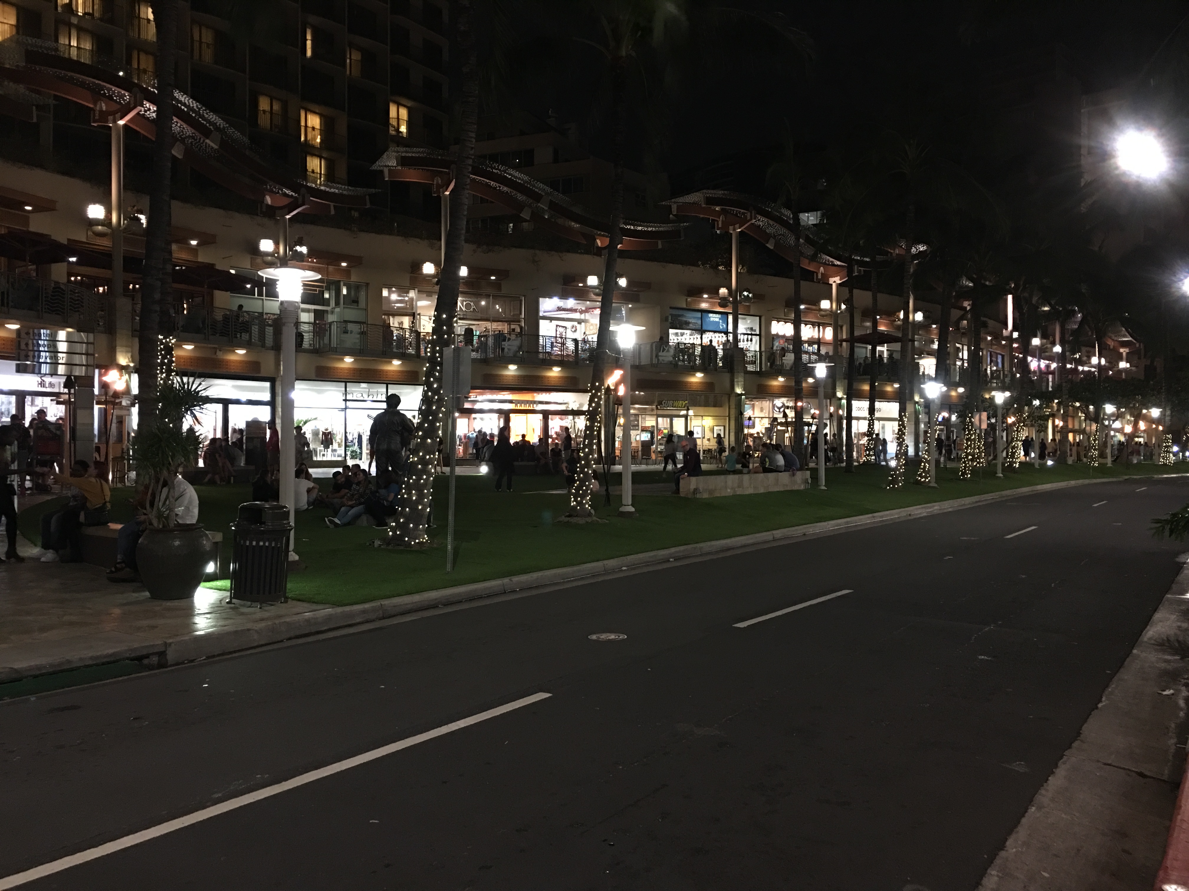 Waikiki night scene