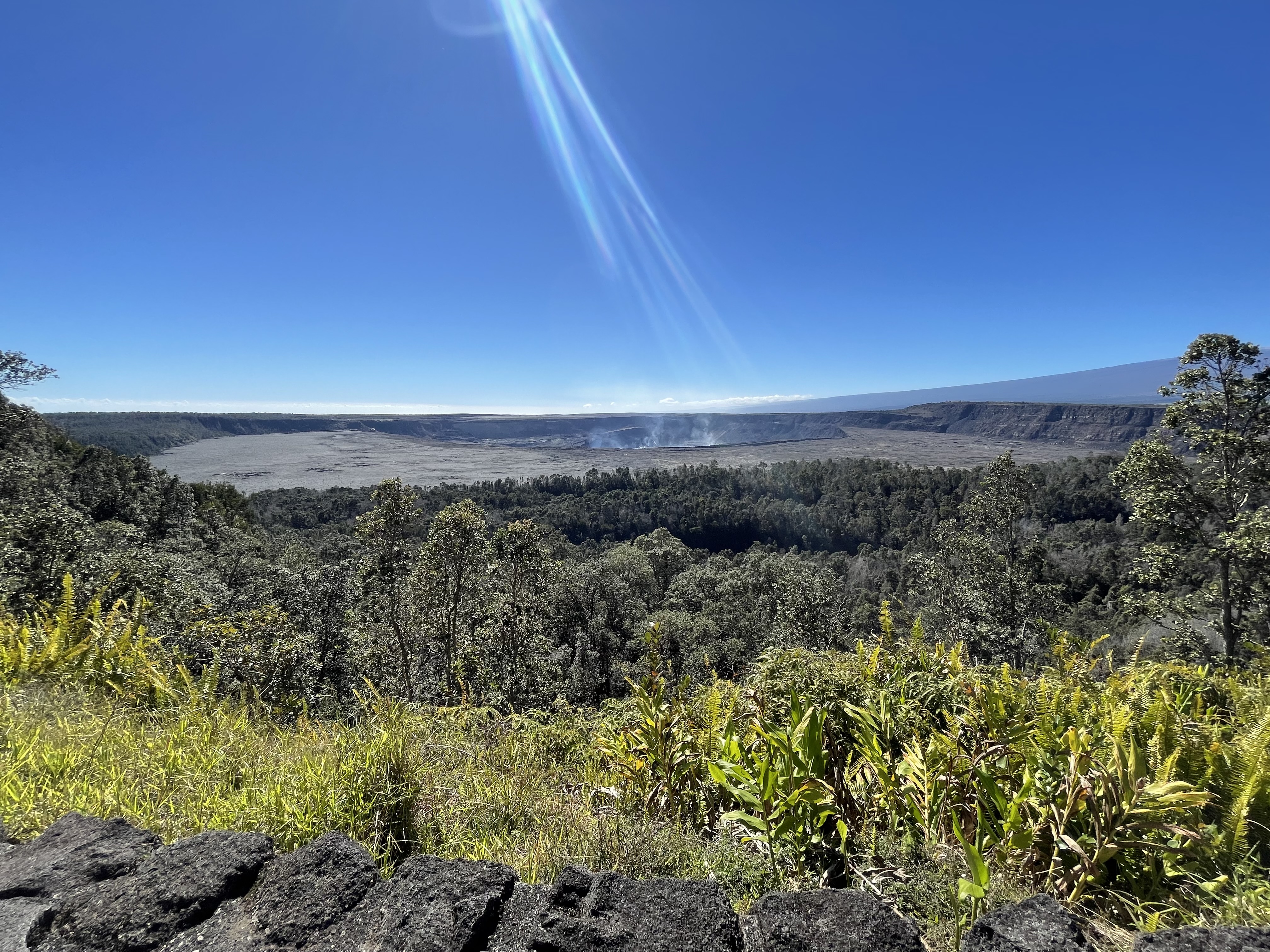 Crater atop the Kilauea summit
