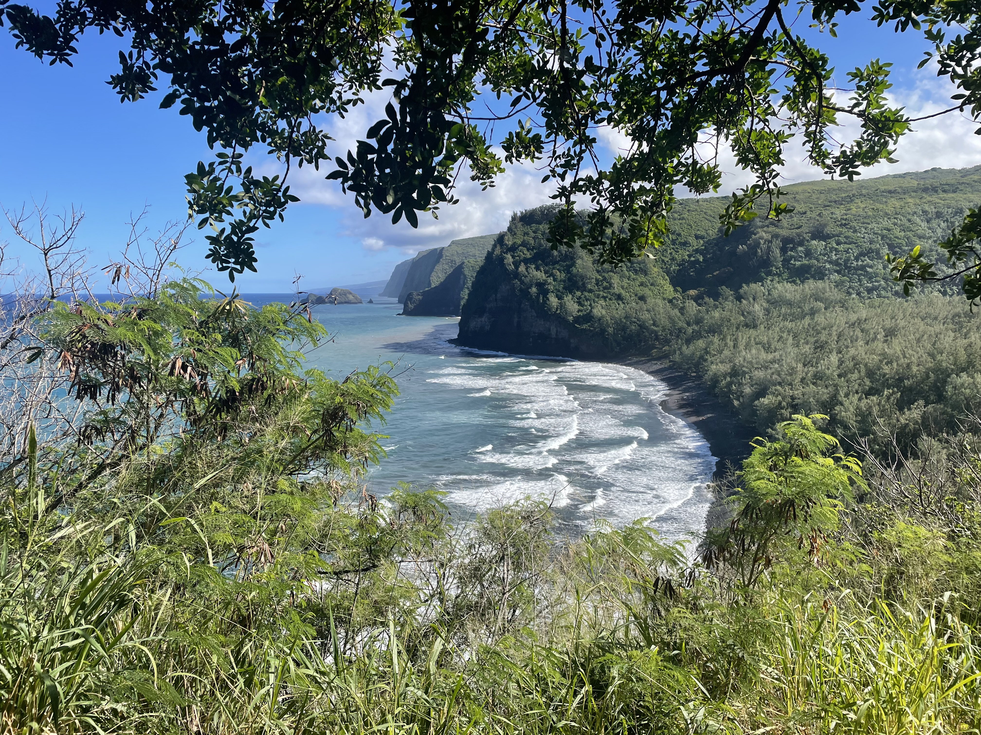 View along the Pololu Valley hike