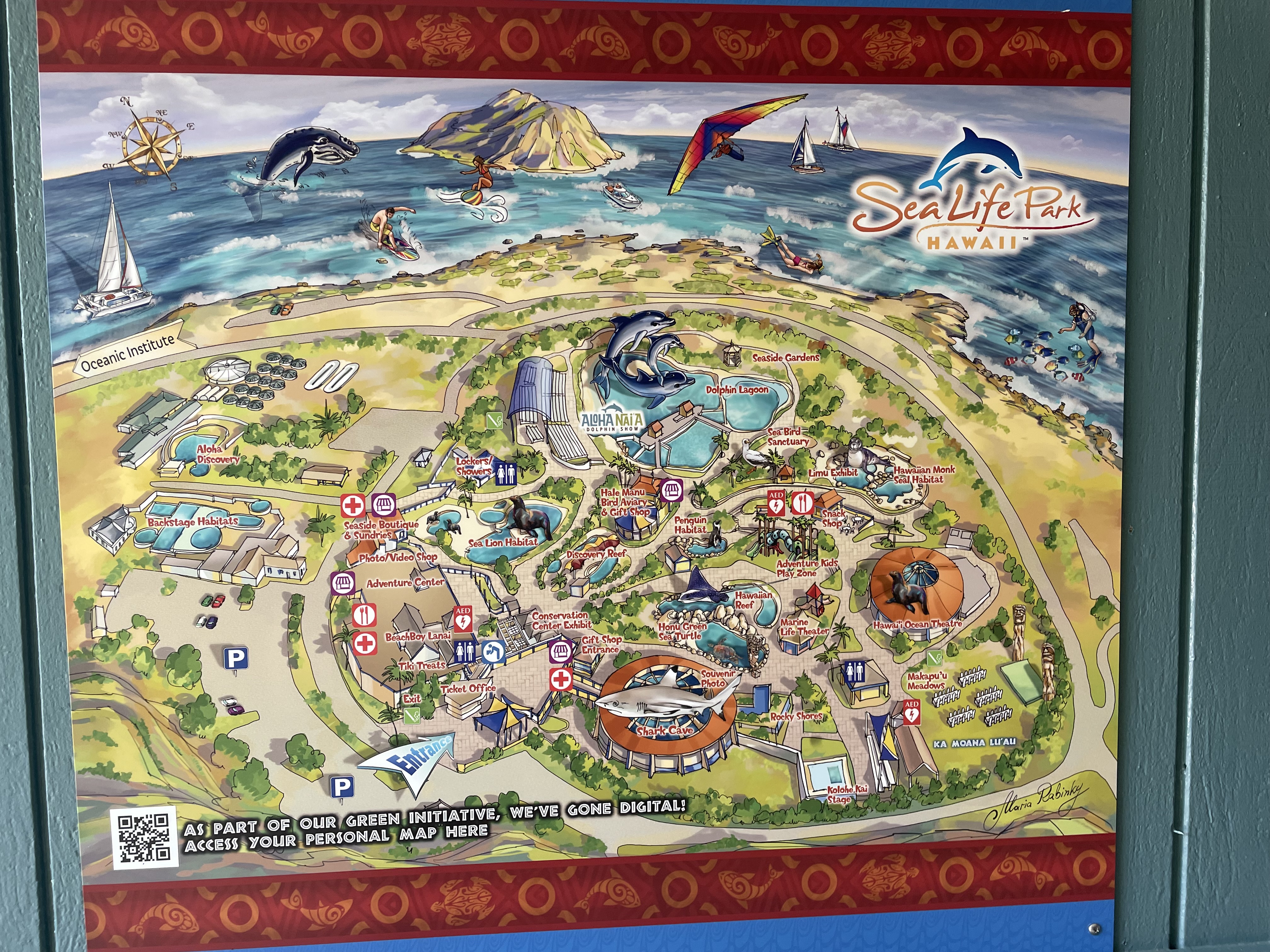 Map of the Sea Life Park