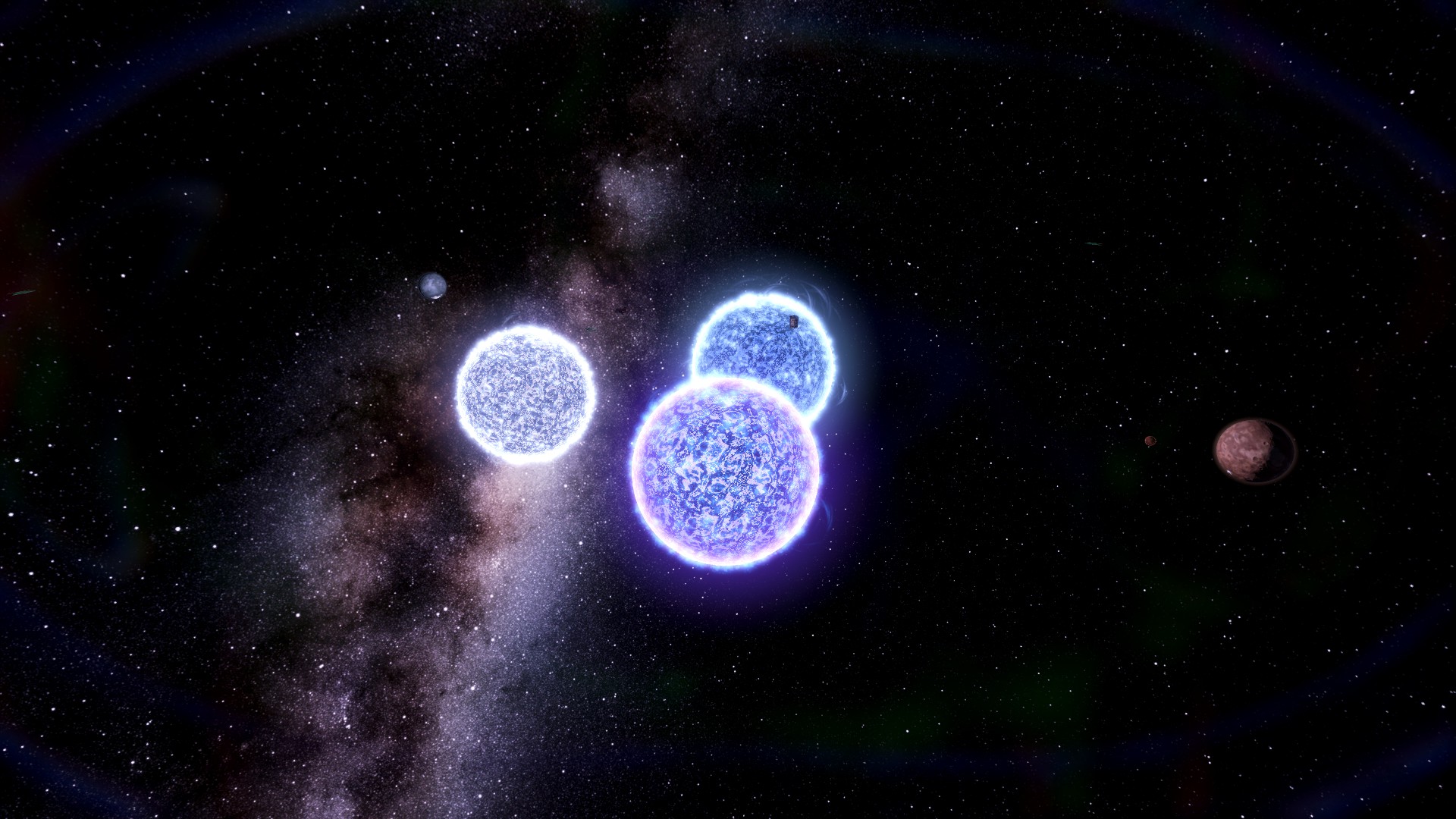 Art: Triple stellar system